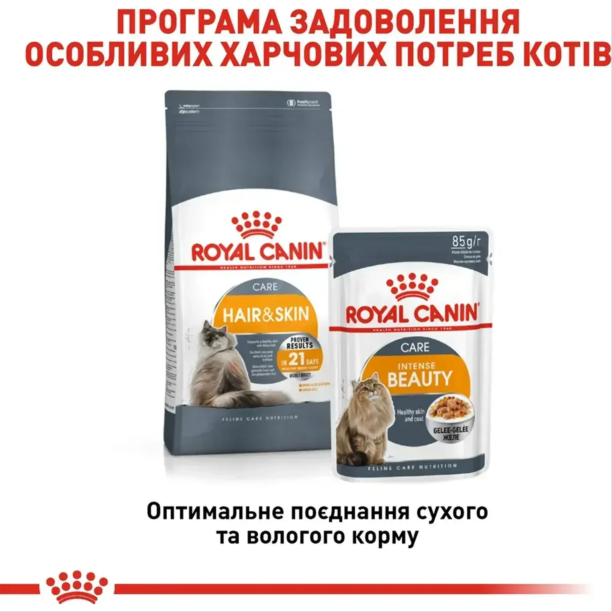 Сухий корм для кішок Royal Canin Hair & Skin Care 10 кг