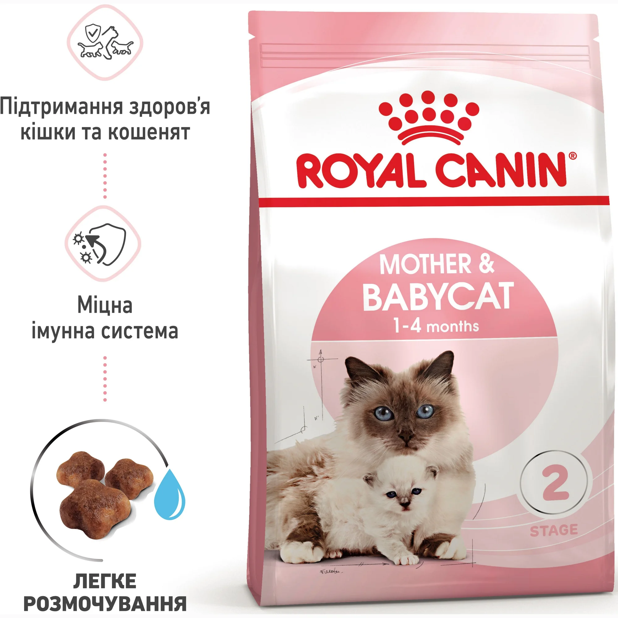 Сухий корм для кішок під час вагітності та кошенят до 4 місяців Royal Canin Mother&Babycat 10кг