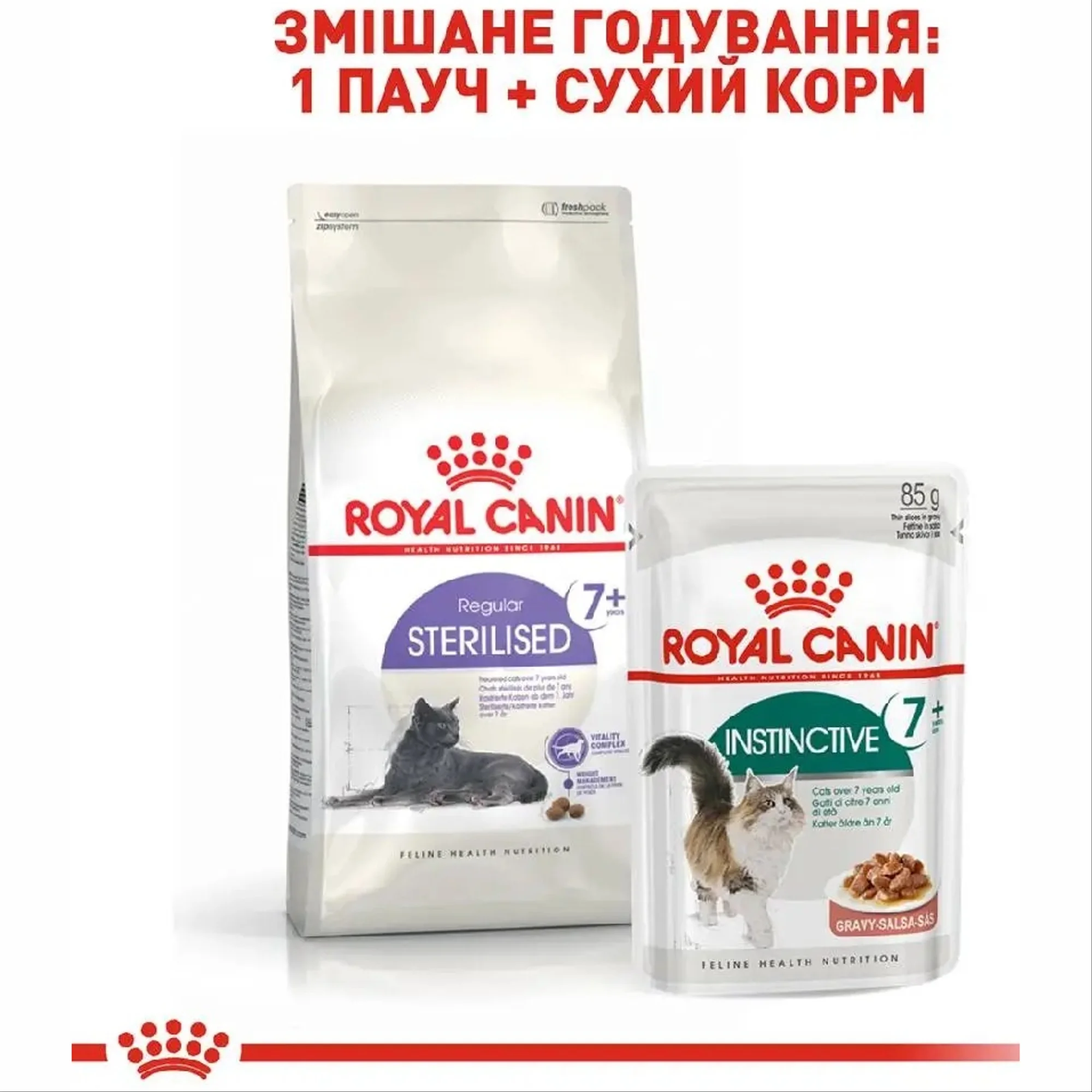 Сухий корм для дорослих стерилізованих кішок Royal Canin Sterilised 7, 10кг